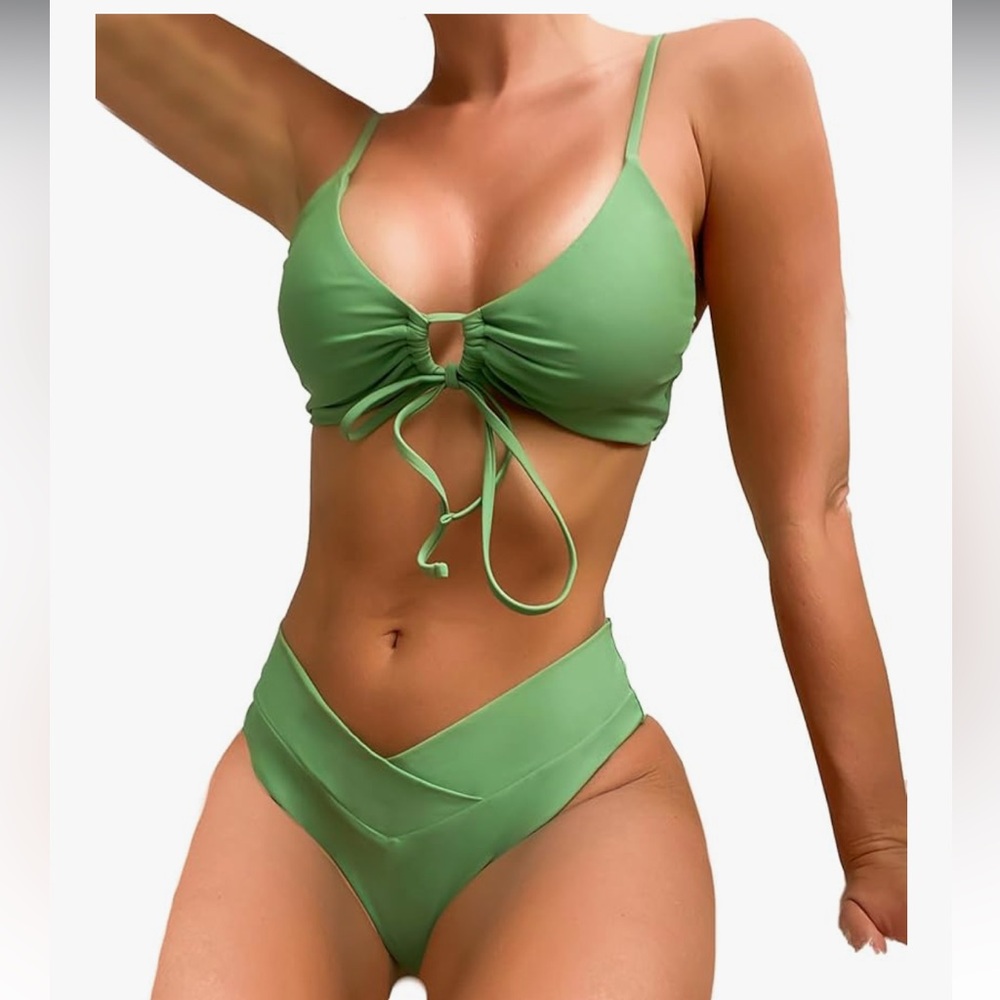 Green Women's Swimwear Set